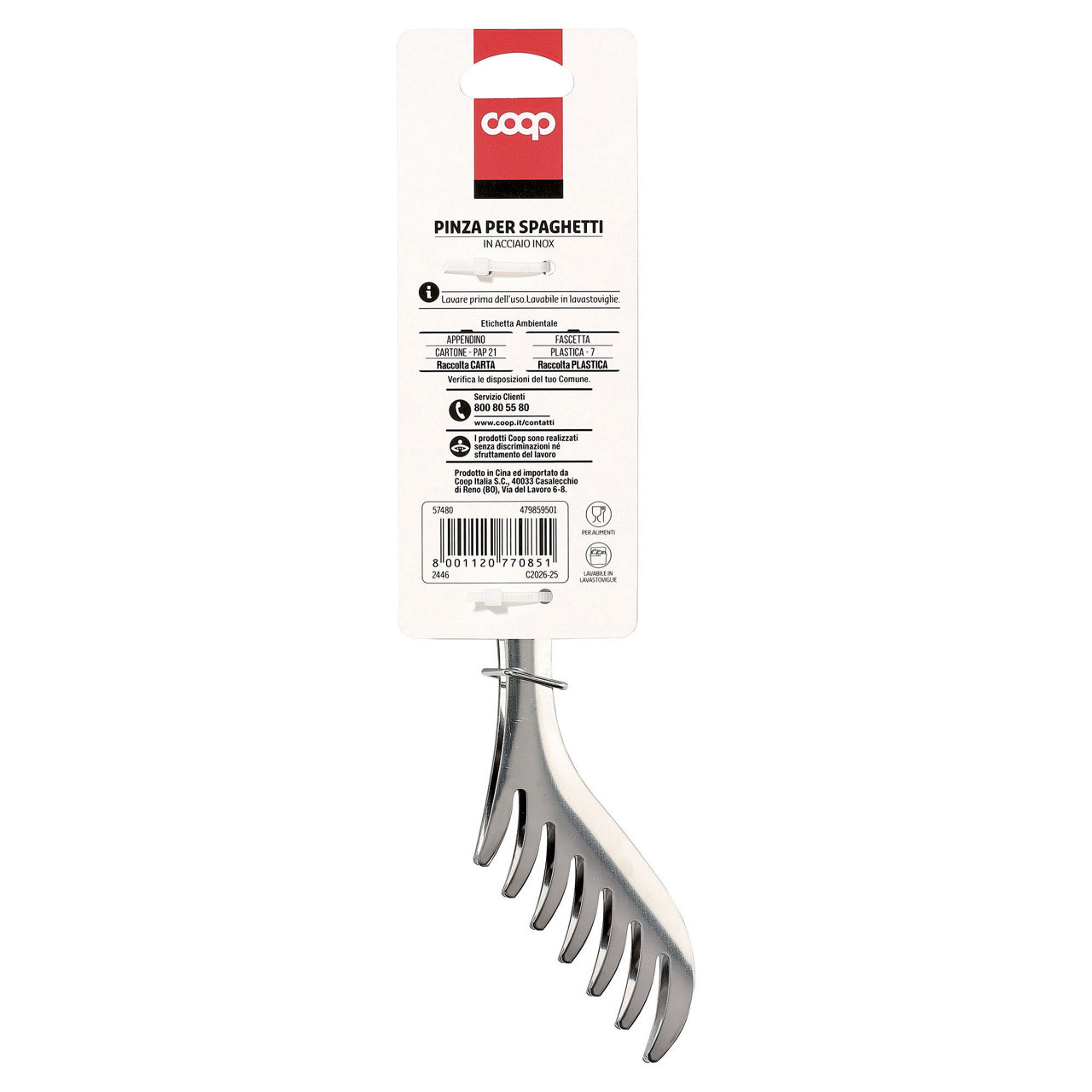 Pinza per spaghetti in acciaio inox - Immagine 11