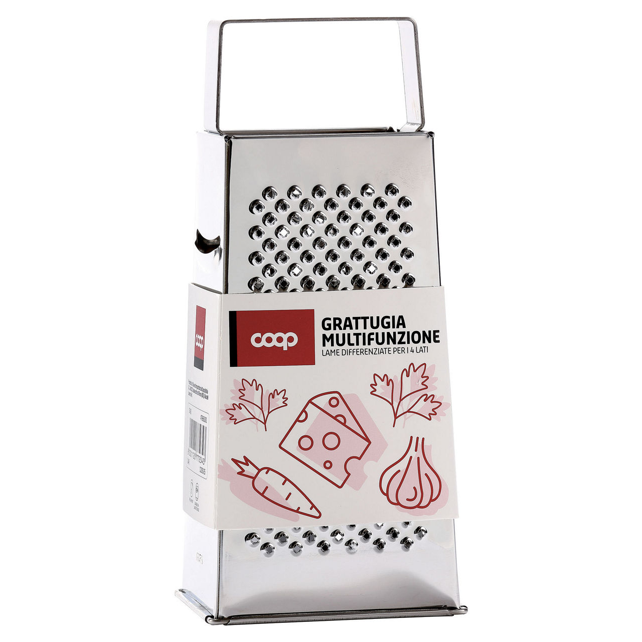 Grattugia multifunzione acciaio inox - Immagine 01
