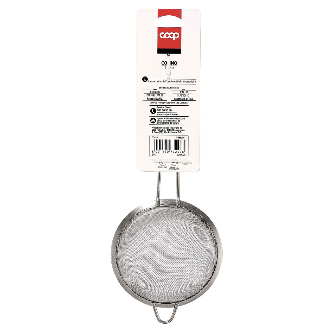 Colino in acciaio inox 12 cm - Immagine 11