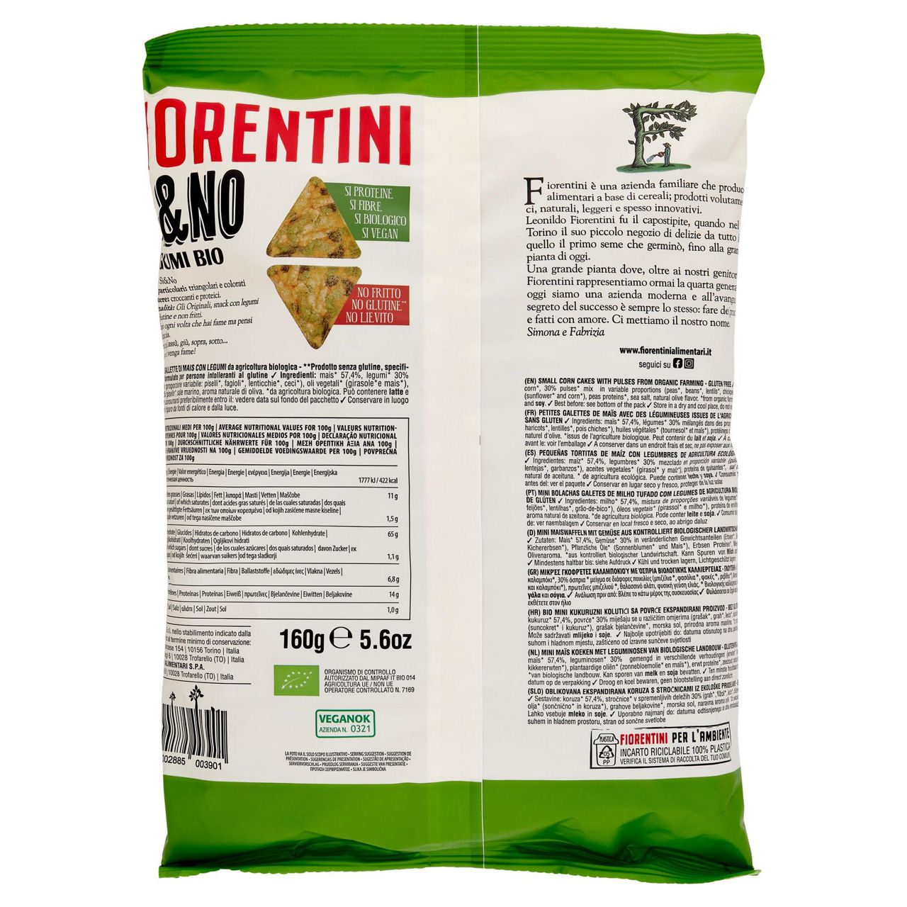 Triangolini mais con legumi bio si&no xxl fiorentini maxi pack g 160 - Immagine 51