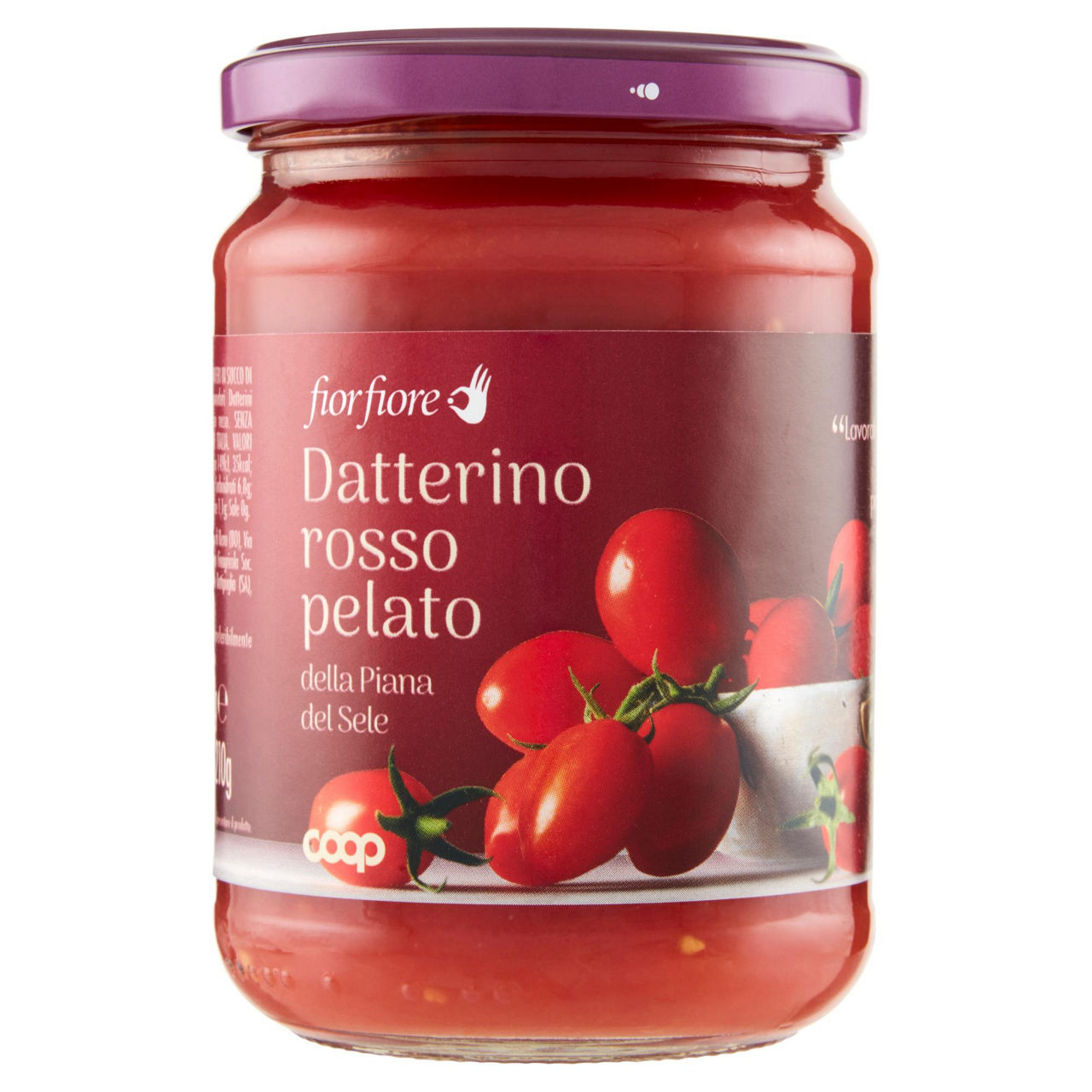 Pomodoro datterino rosso intero pelato 350 gr