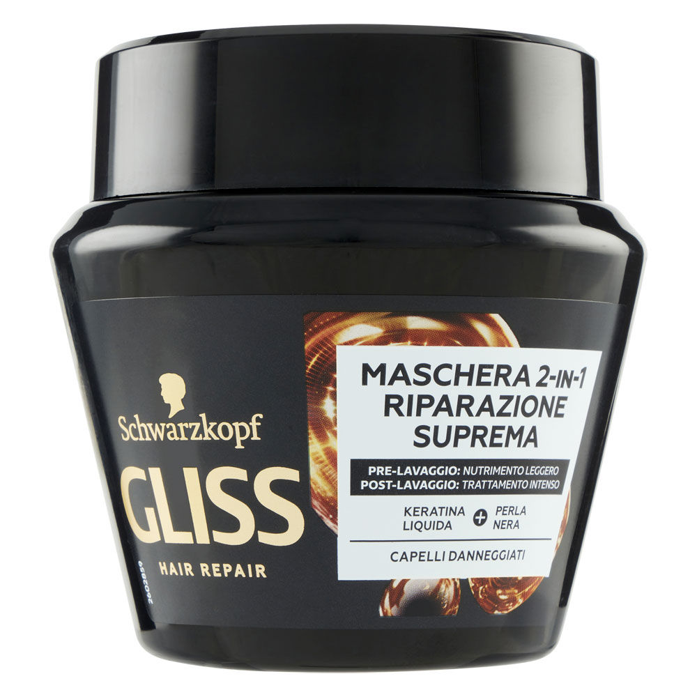 Maschera schwarzkopf gliss riparazione suprema ml 300 - Immagine 01