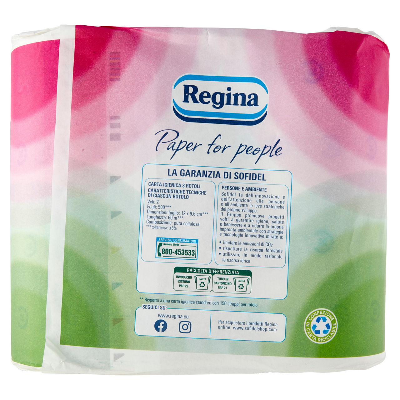 Carta igienica maxi rotoli Eco 2 veli 8 pz - Immagine 31