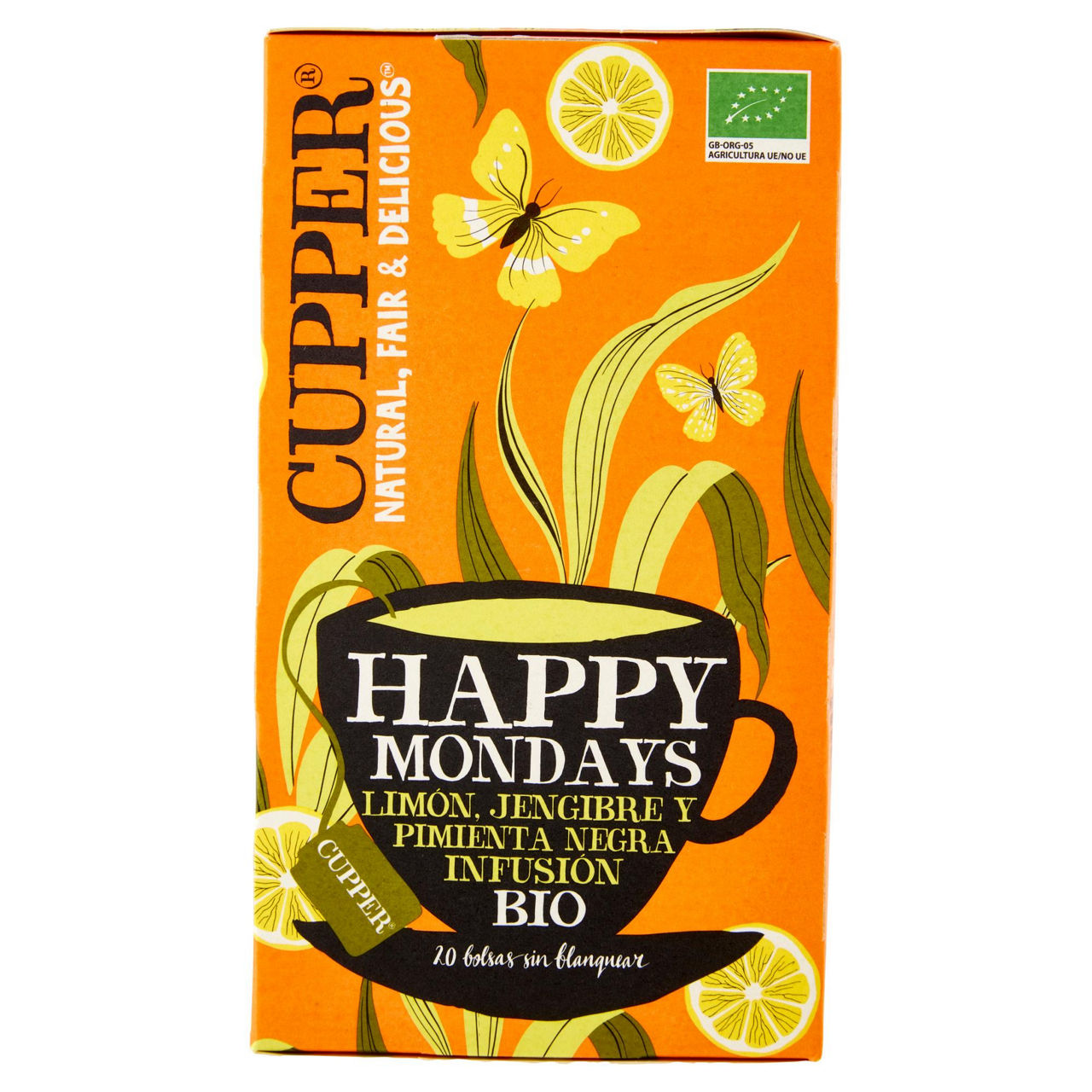 Infuso bio happy mondays con limone zenzero e pepe nero 20 filtri - Immagine 21