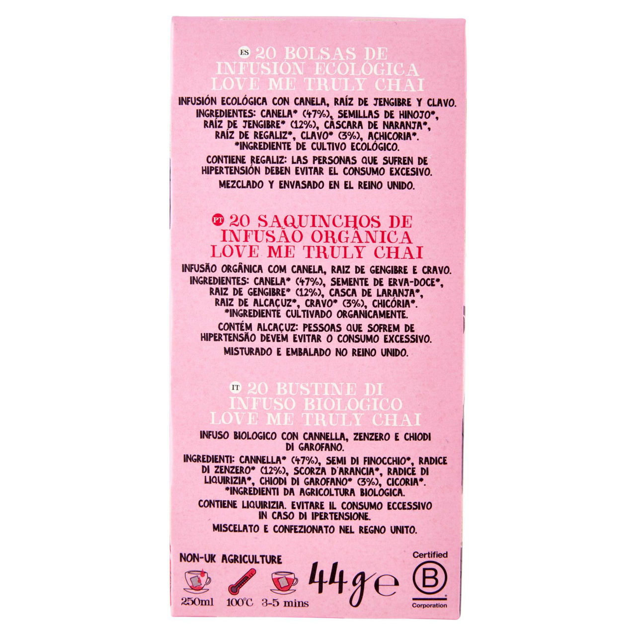 Infuso bio love me truly con cannella zenzero e chiodi di garofano 20 filtri - Immagine 11