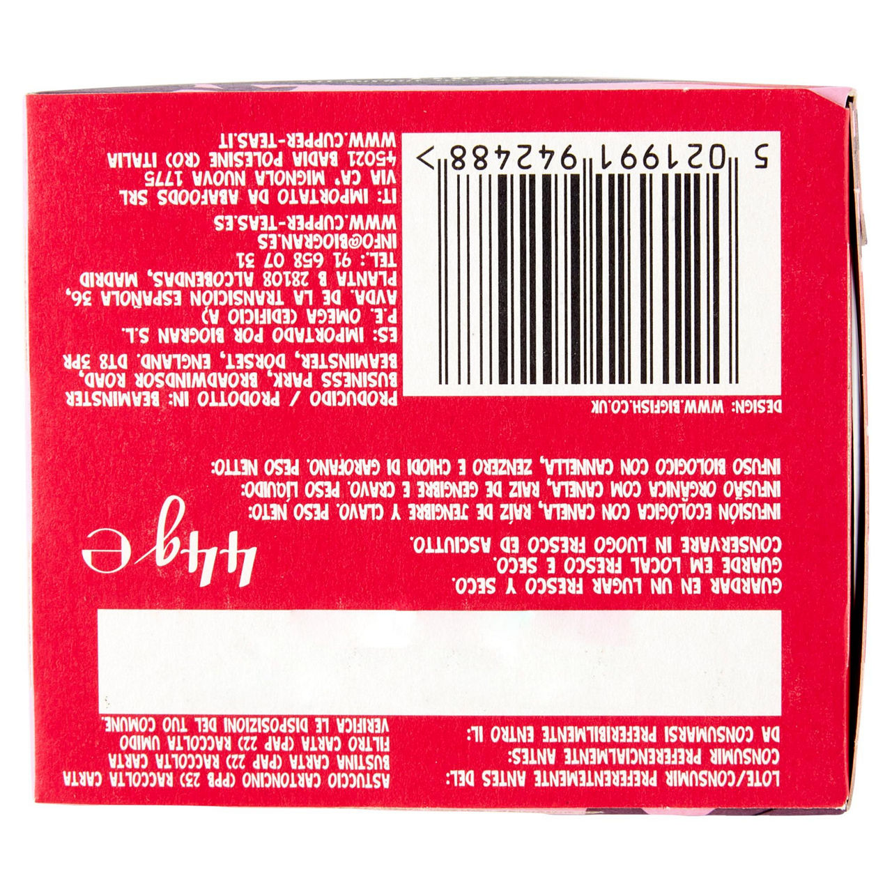 Infuso bio love me truly con cannella zenzero e chiodi di garofano 20 filtri - Immagine 41