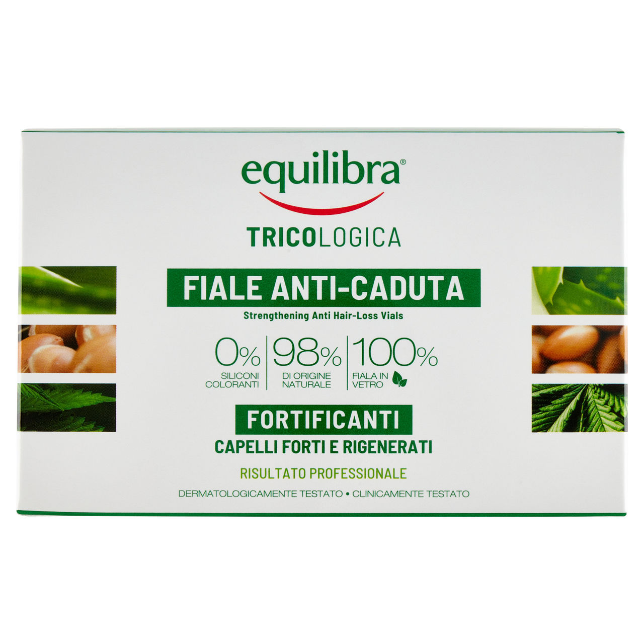 Fiale anti-caduta fortificanti per capelli forti e rigenerati 10 pz