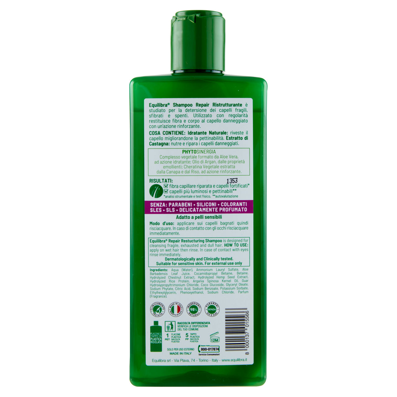 Shampo equilibra repair ristrutturante ml 300 - Immagine 21