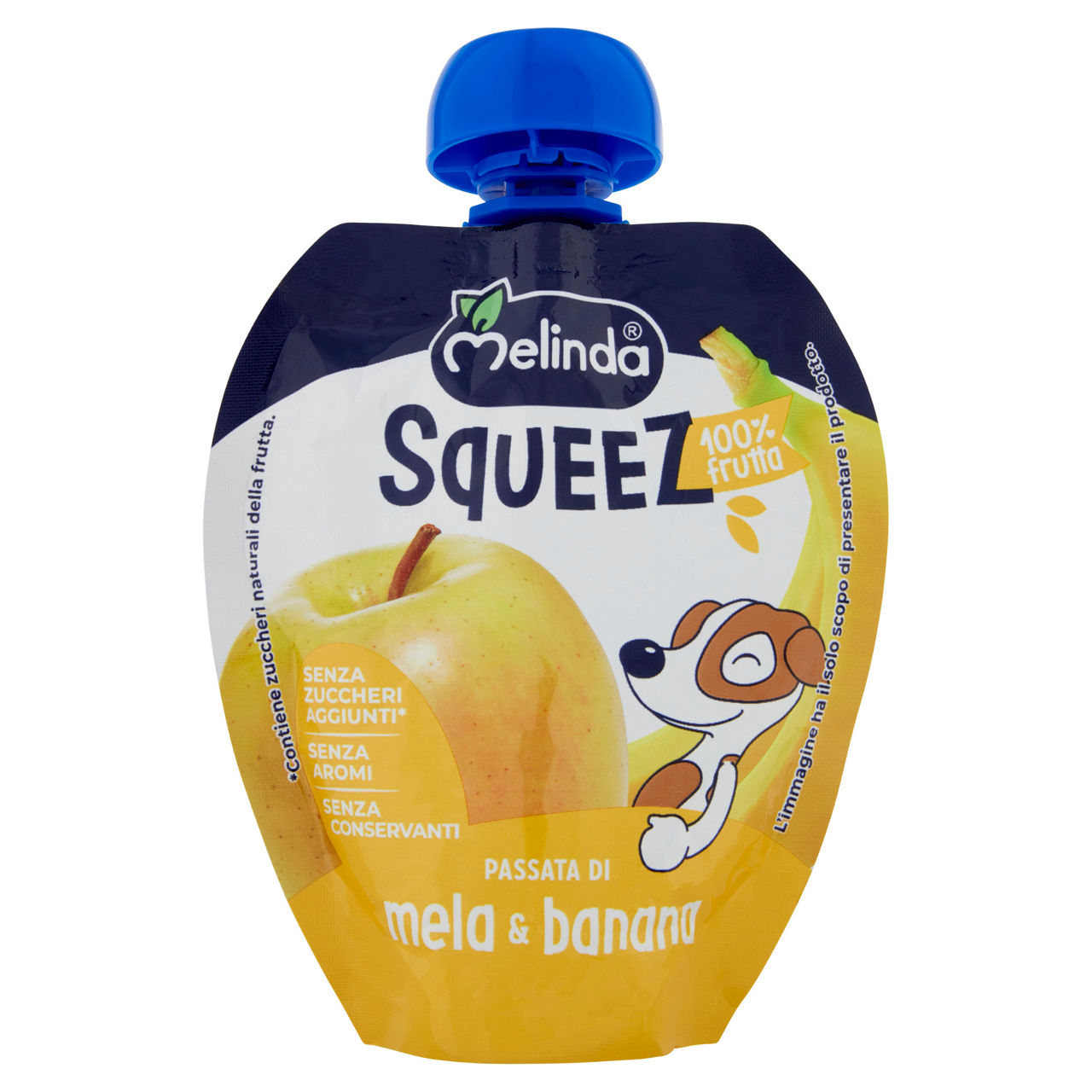 Passata di mela e banana squeez 90 gr