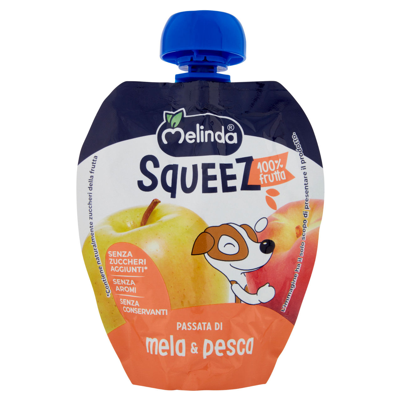 Passata di mela e pesca squeez 90 gr - Immagine 01