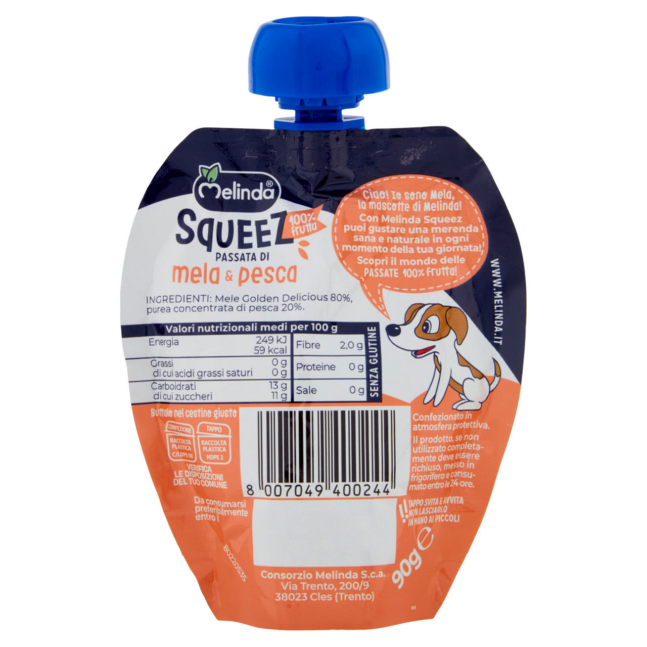 Passata di mela e pesca squeez 90 gr - Immagine 21