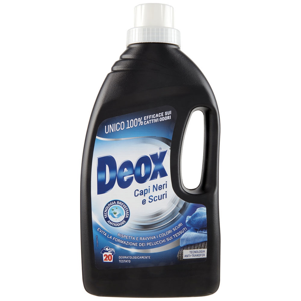 Detergente liquido deox capi neri e scuri 20lav+2gratis l 1,1