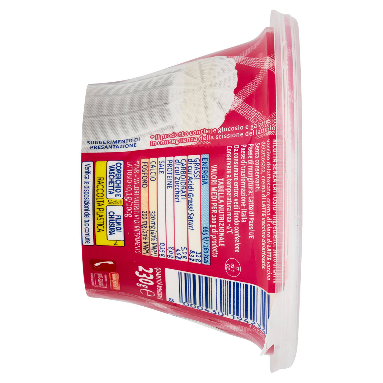Ricotta senza lattosio 230 gr - Immagine 41