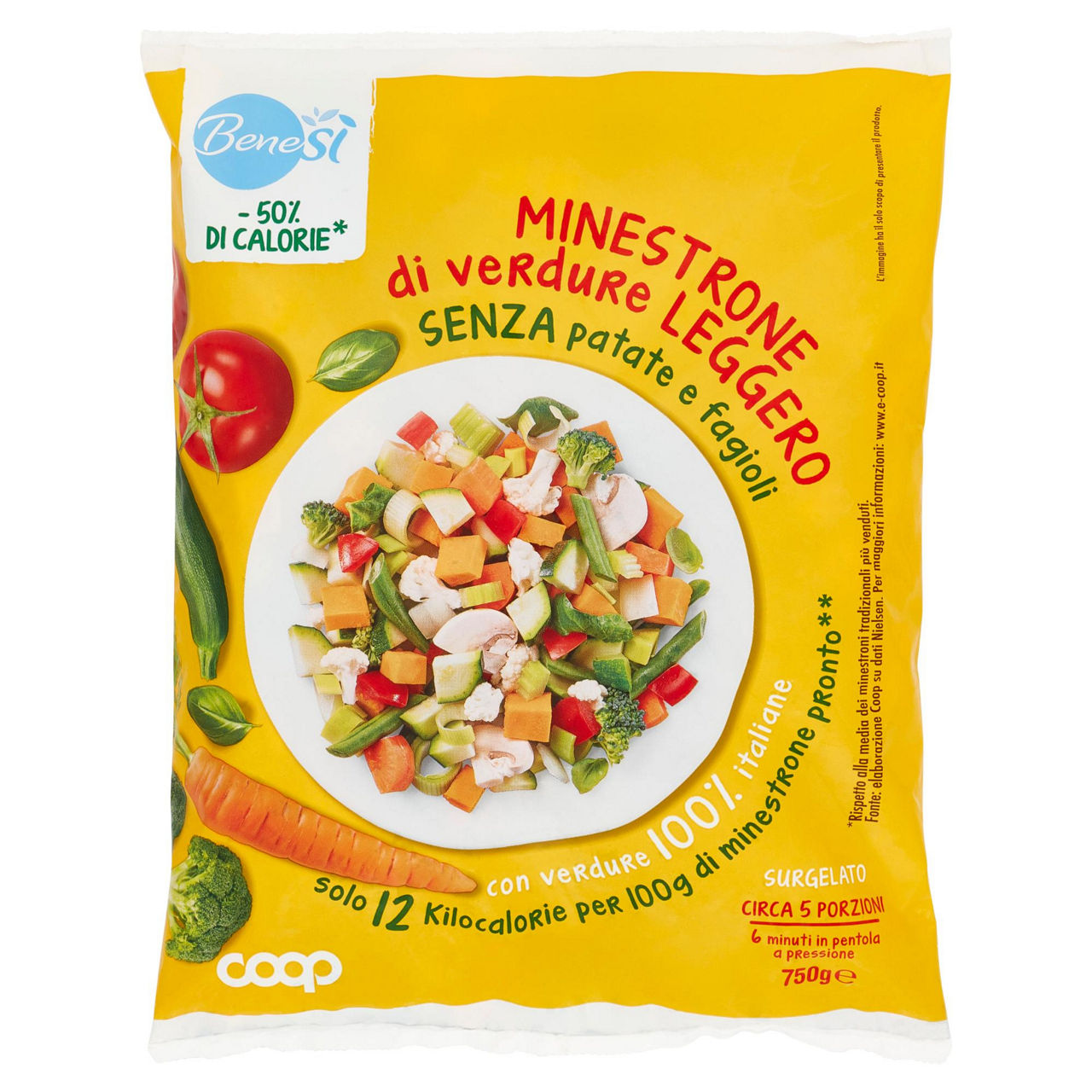 Minestrone di verdure leggero surgelato 750 gr - Immagine 01