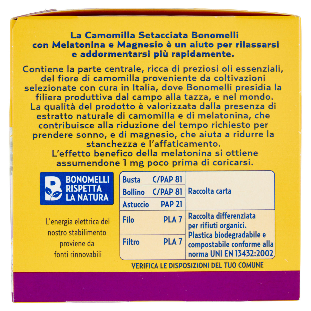 Camomilla setacciata con melatonina 14 filtri  - Immagine 21