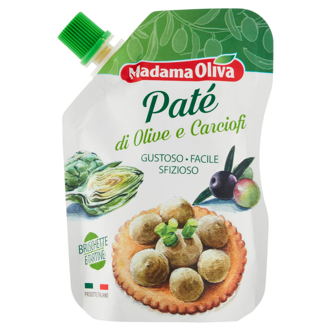 Paté di olive e carciofi 110 gr - Immagine 01