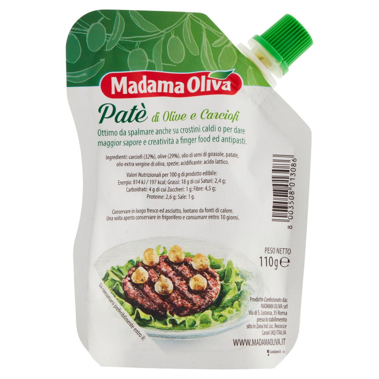 Paté di olive e carciofi 110 gr - Immagine 51