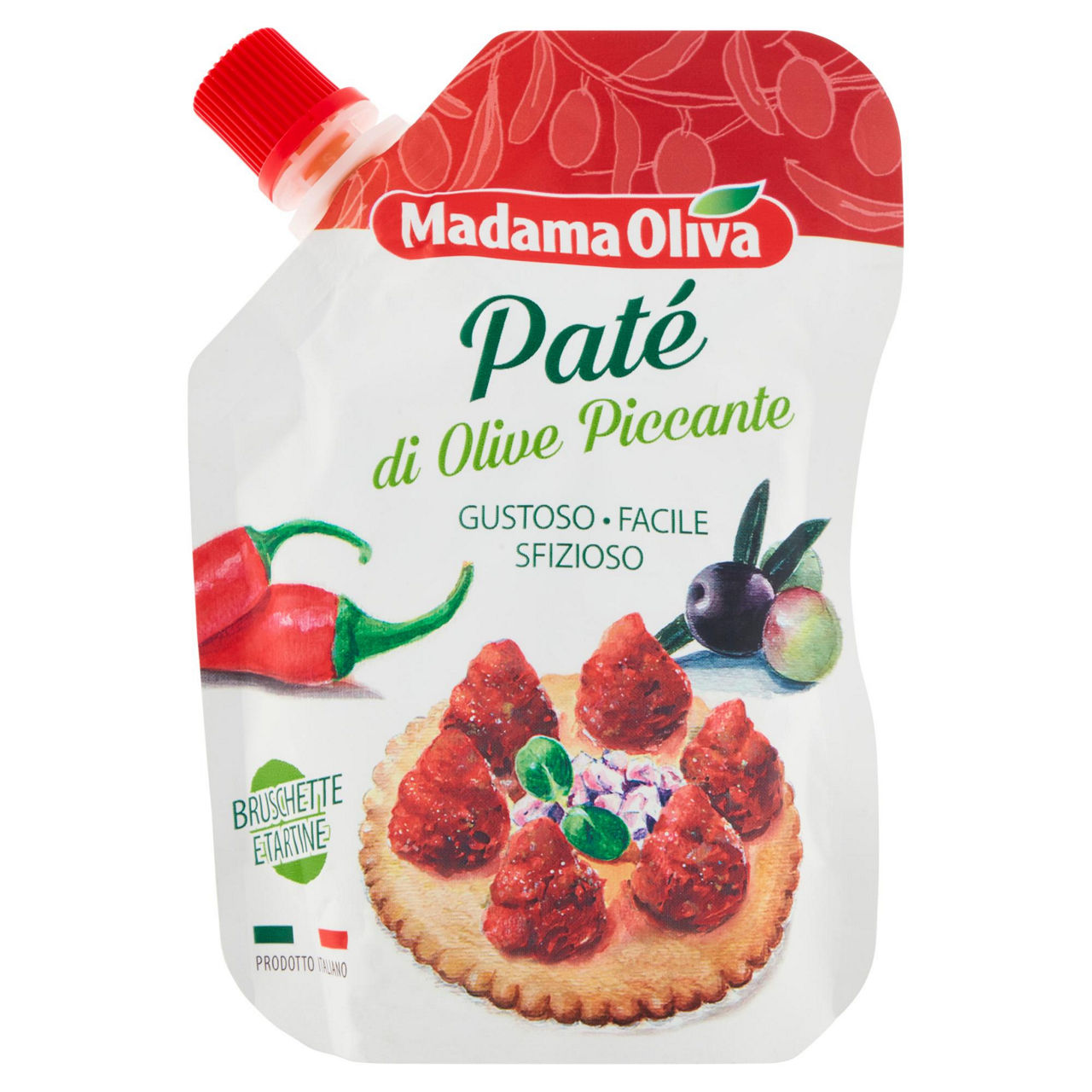 Paté di olive piccante 110 gr - Immagine 01