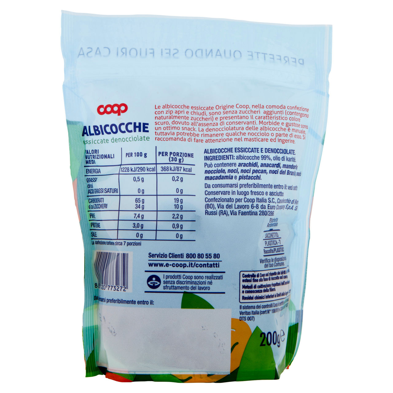 Albicocche essiccate al naturale denocciolate 200 gr - Immagine 51