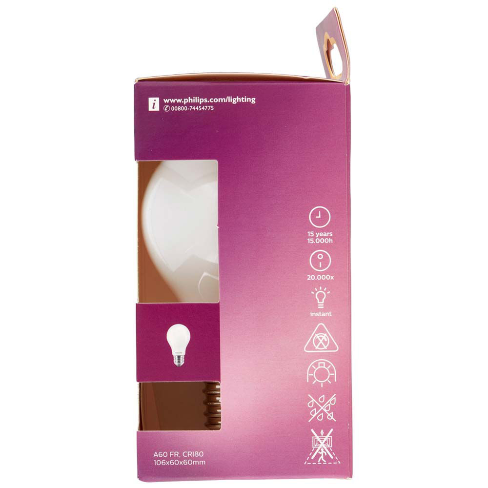 Lampadina LED goccia vetro 60W E27 2700K non dimmerabile - Immagine 31