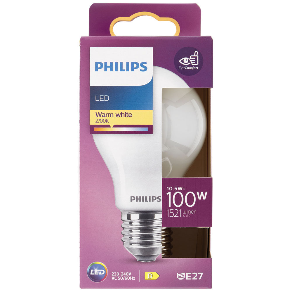 Led goccia vetro 100w e27 2700k non dim