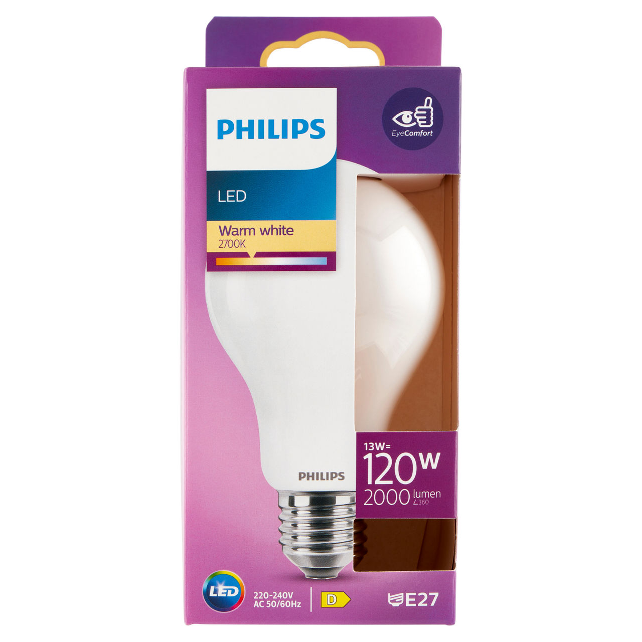 Led goccia vetro 120w e27 2700k non dim