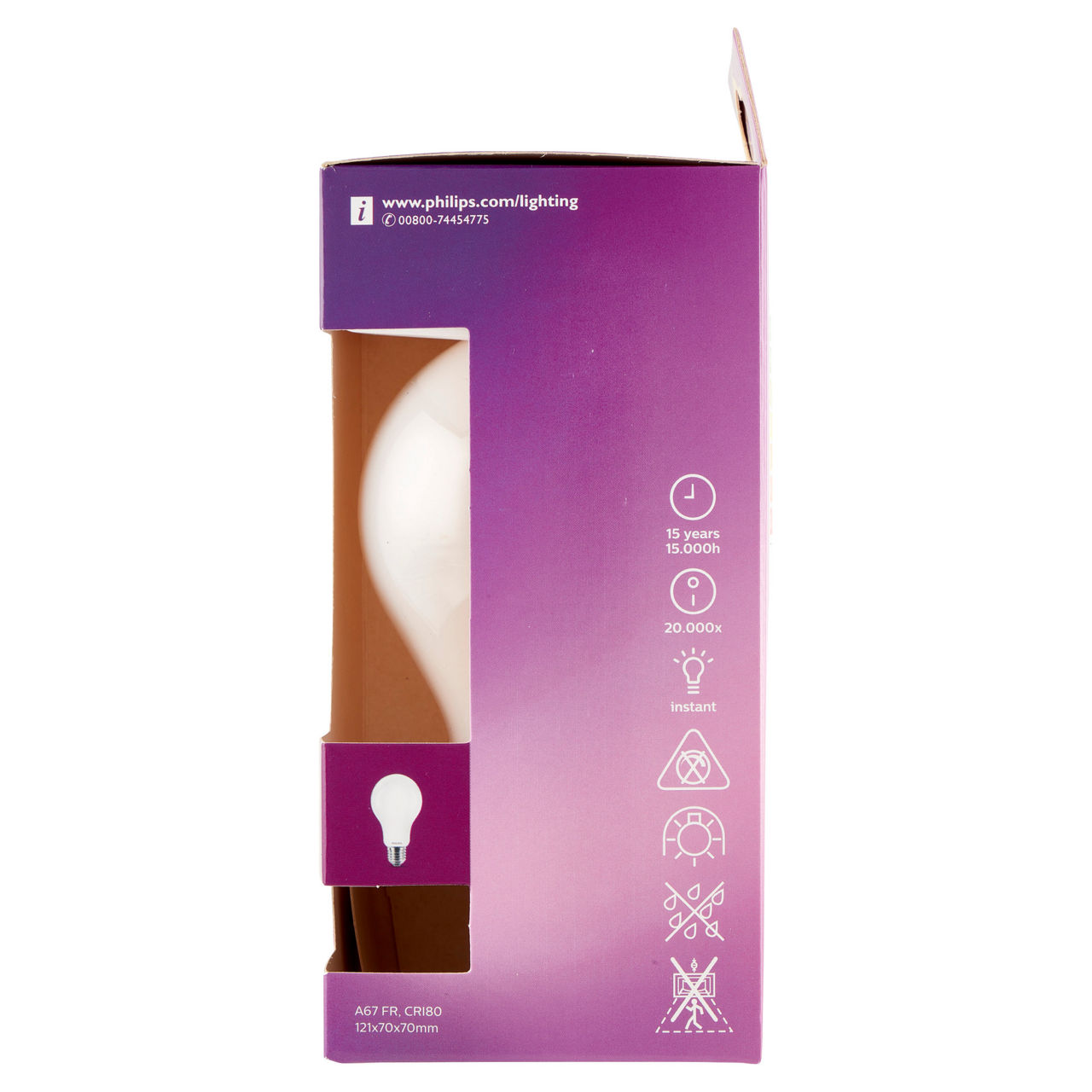 Led goccia vetro 150w e27 2700k non dim - Immagine 21