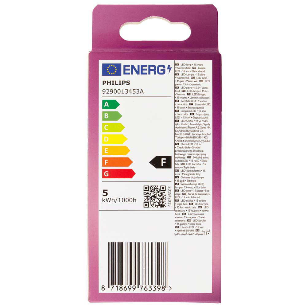 Lampadina led candela 40w attacco e14 luce calda non dimmerabile - Immagine 21