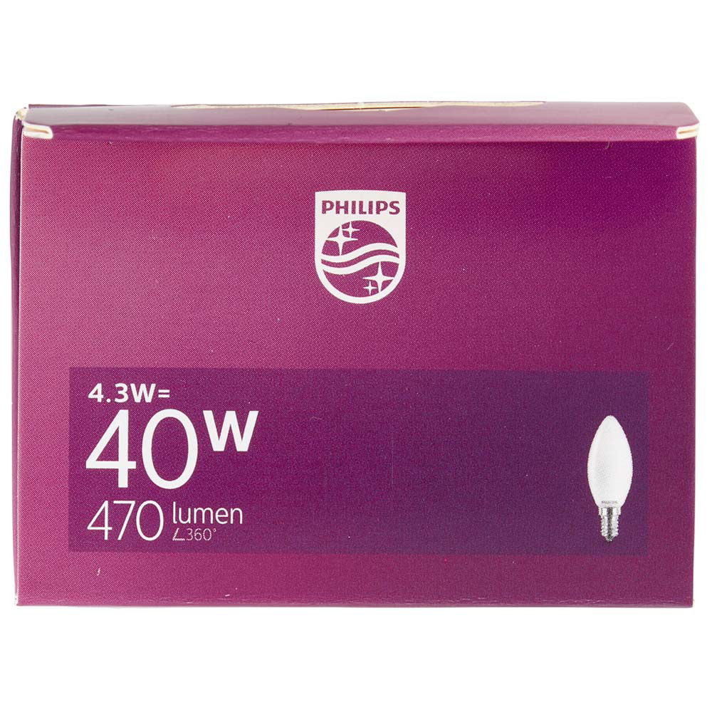 Lampadina led candela 40w attacco e14 luce calda non dimmerabile - Immagine 41
