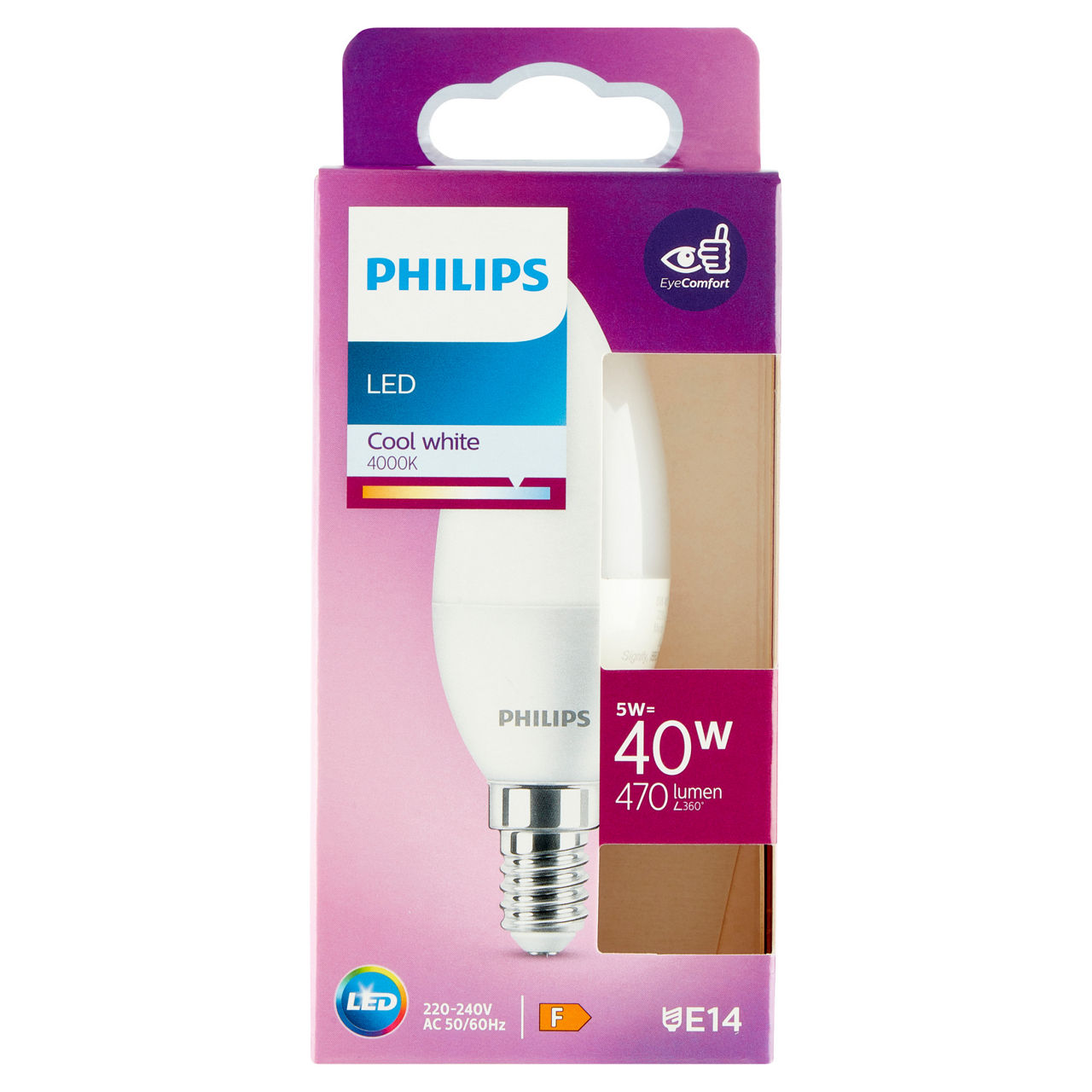 Lampadina led candela 40w attacco e14 luce fredda non dimmerabile - Immagine 11