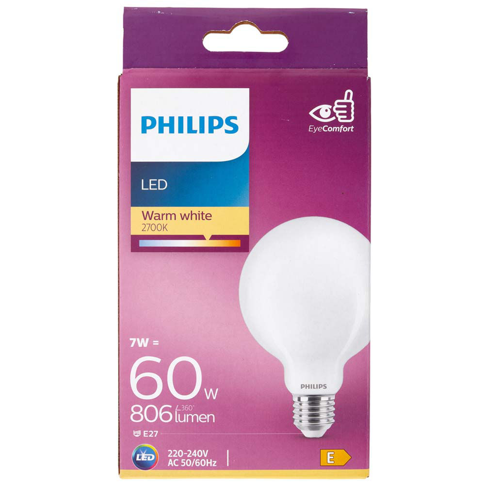 Lampadina led globo 60w attacco e27 luce calda non dimmerabile - Immagine 21