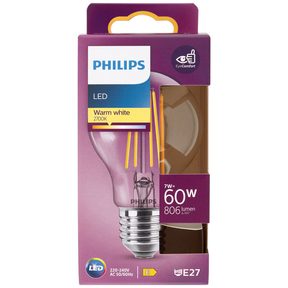 Led goccia filamento 60w e27 2700k non dim
