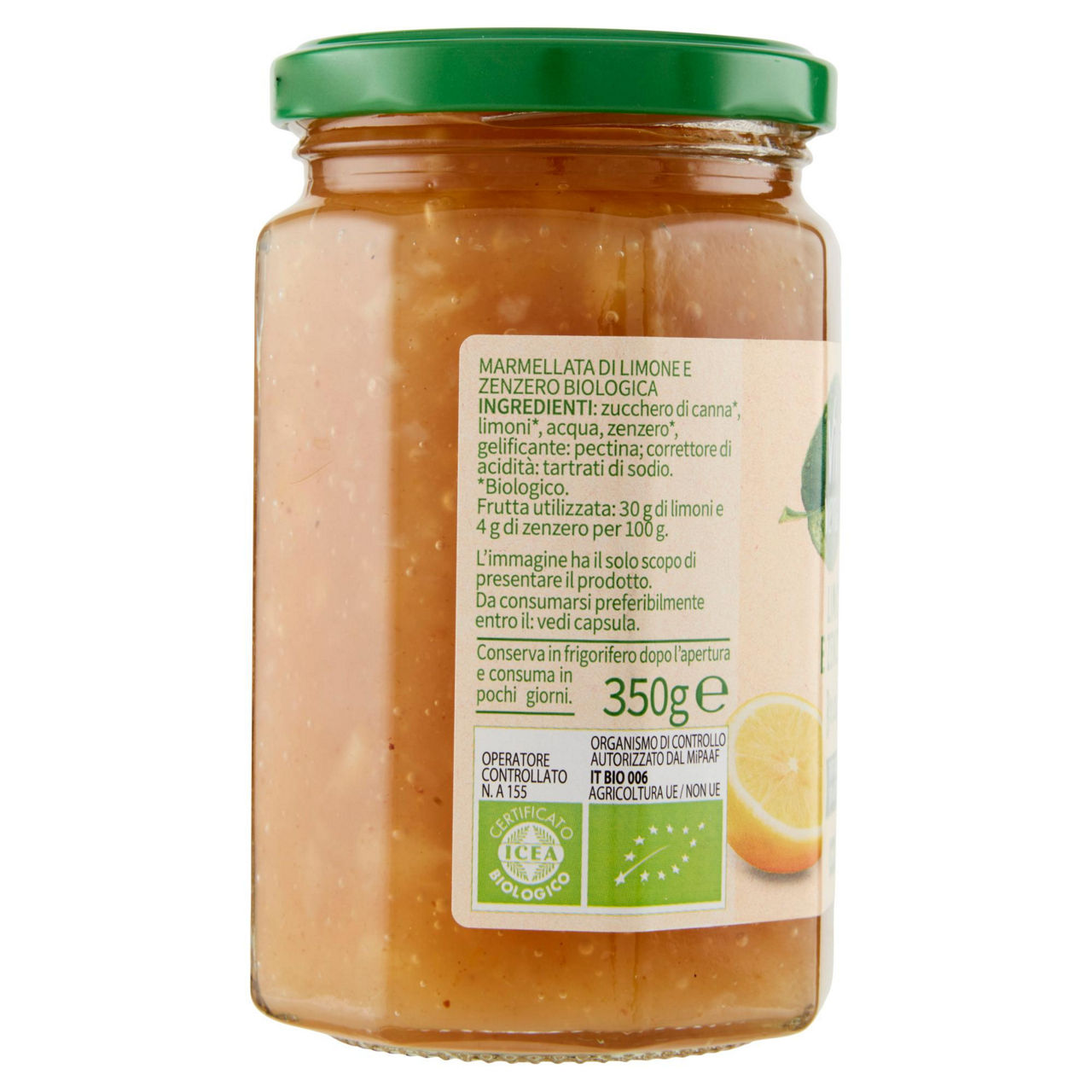 Marmellata bio limone e zenzero vivi verde coop g 350 - Immagine 11