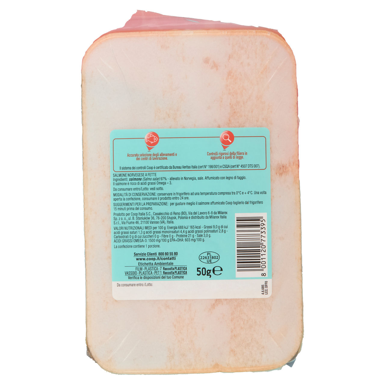 Salmone Norvegese affumicato a fette 50 gr - Immagine 11