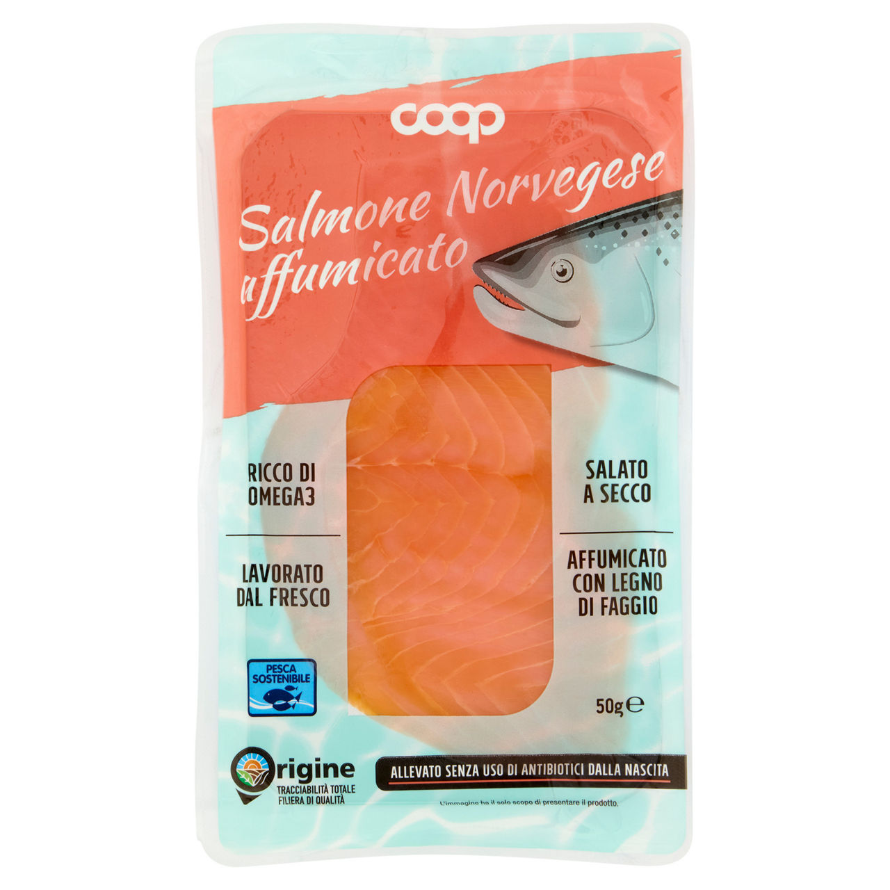 Salmone Norvegese affumicato a fette 50 gr - Immagine 11