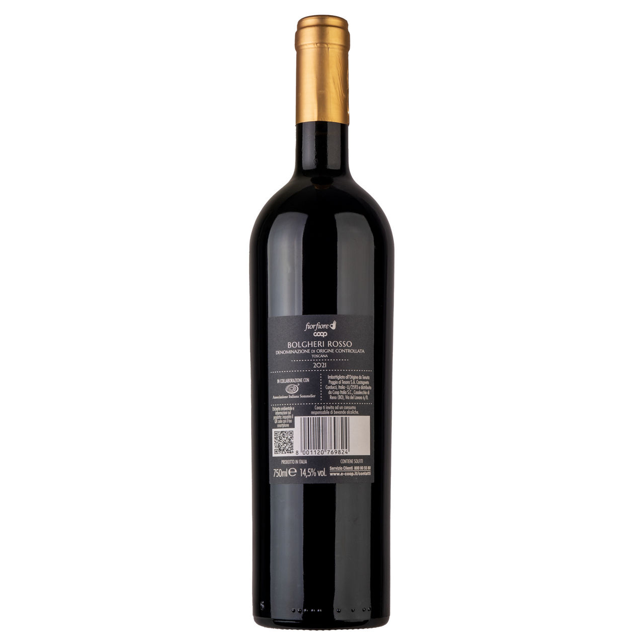 Vino rosso Bolgheri Rosso DOC Fior Fiore Coop 750 ml  - Immagine 11