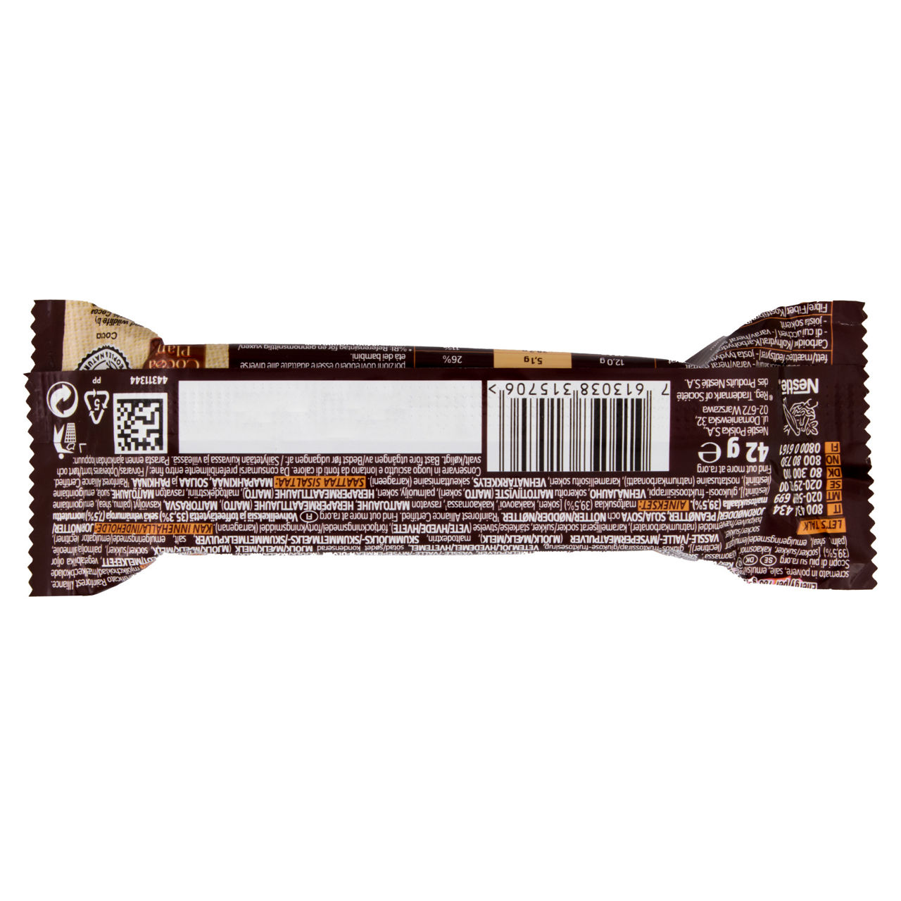 Wafer ripieno con caramello e cereali ricoperto di cioccolato al latte 42 gr - Immagine 21