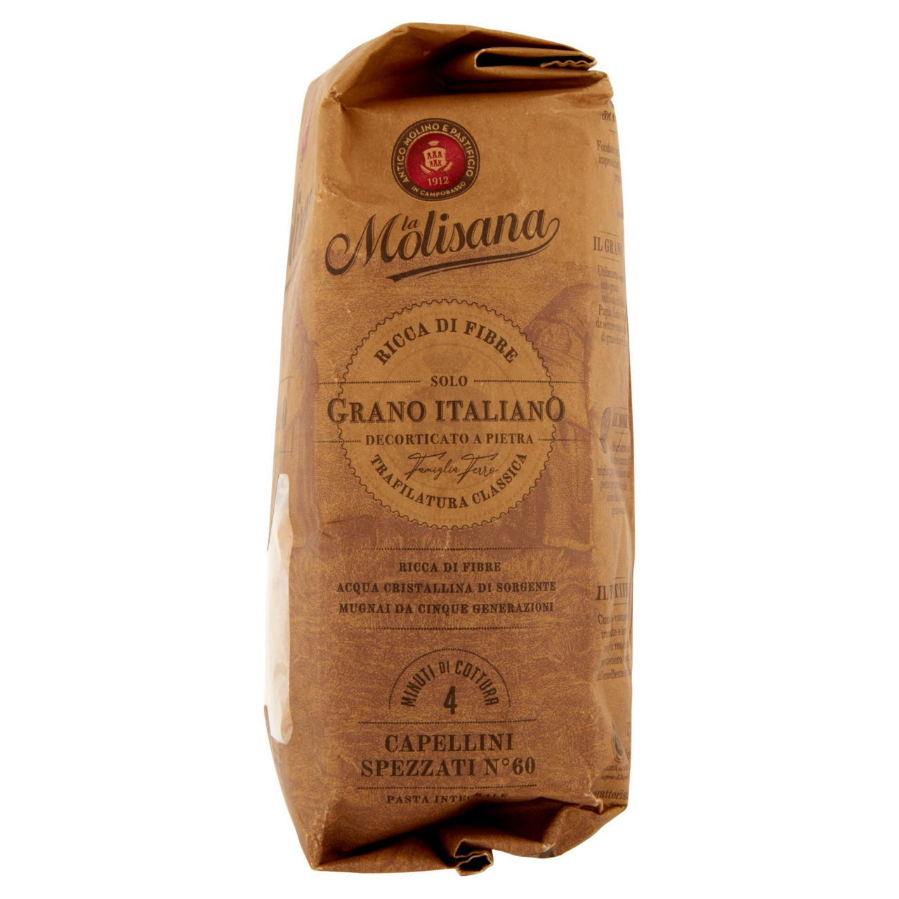 Capellini spezzati n. 60 pasta di semola integrale di grano duro 500 gr - Immagine 41