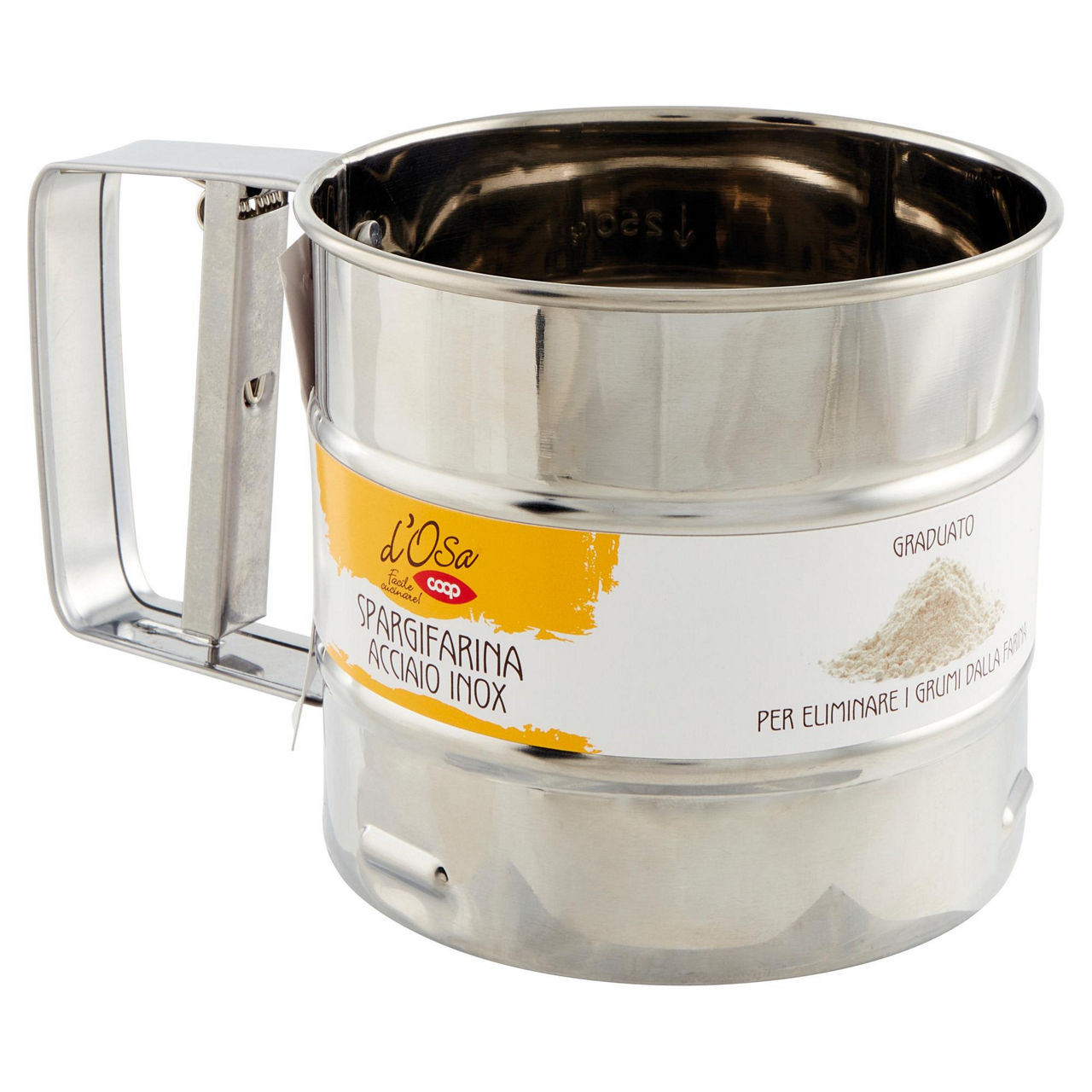Spargifarina acciaio inox