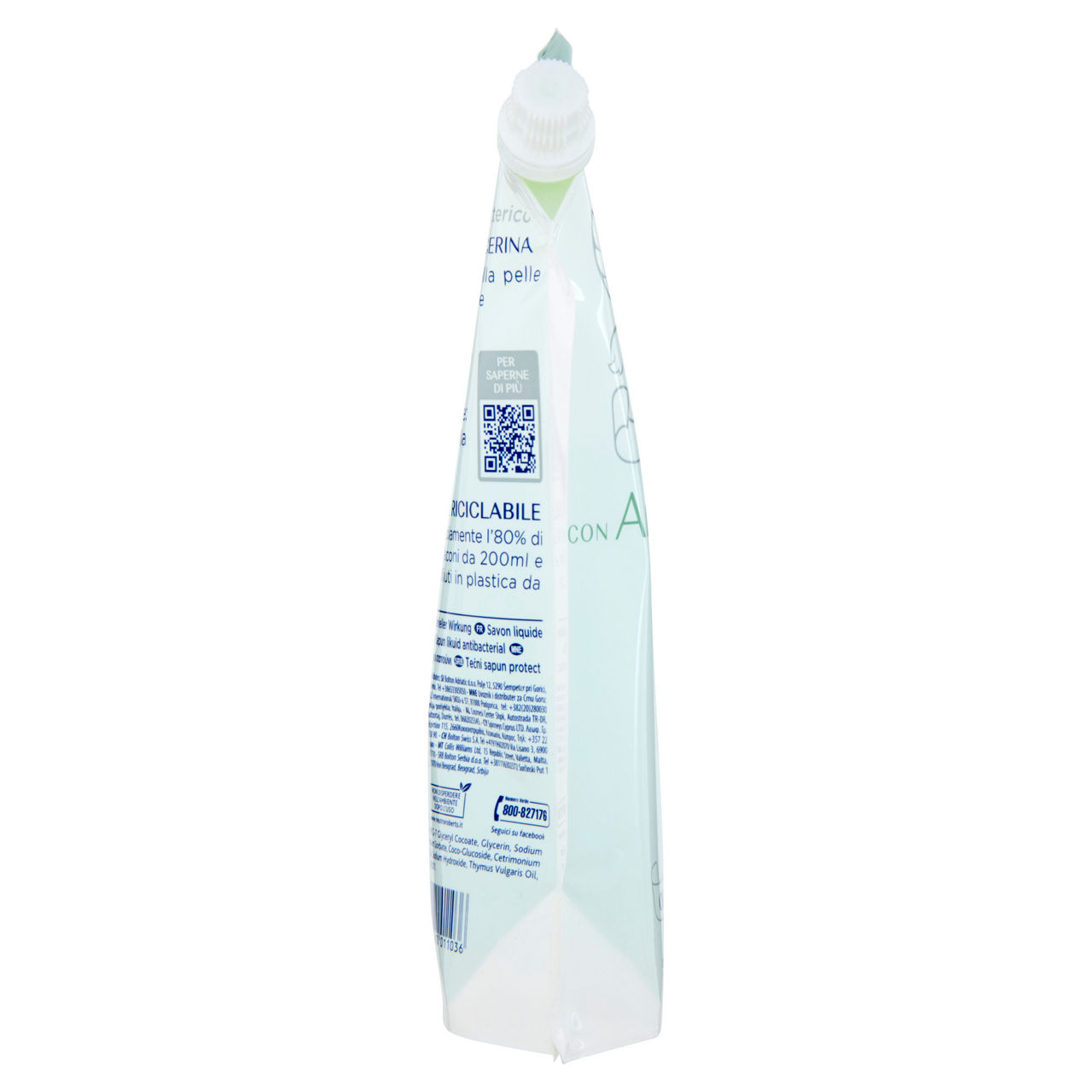Ricarica sapone liquido ecopouch neutro roberts antibatterico ml 400 - Immagine 11