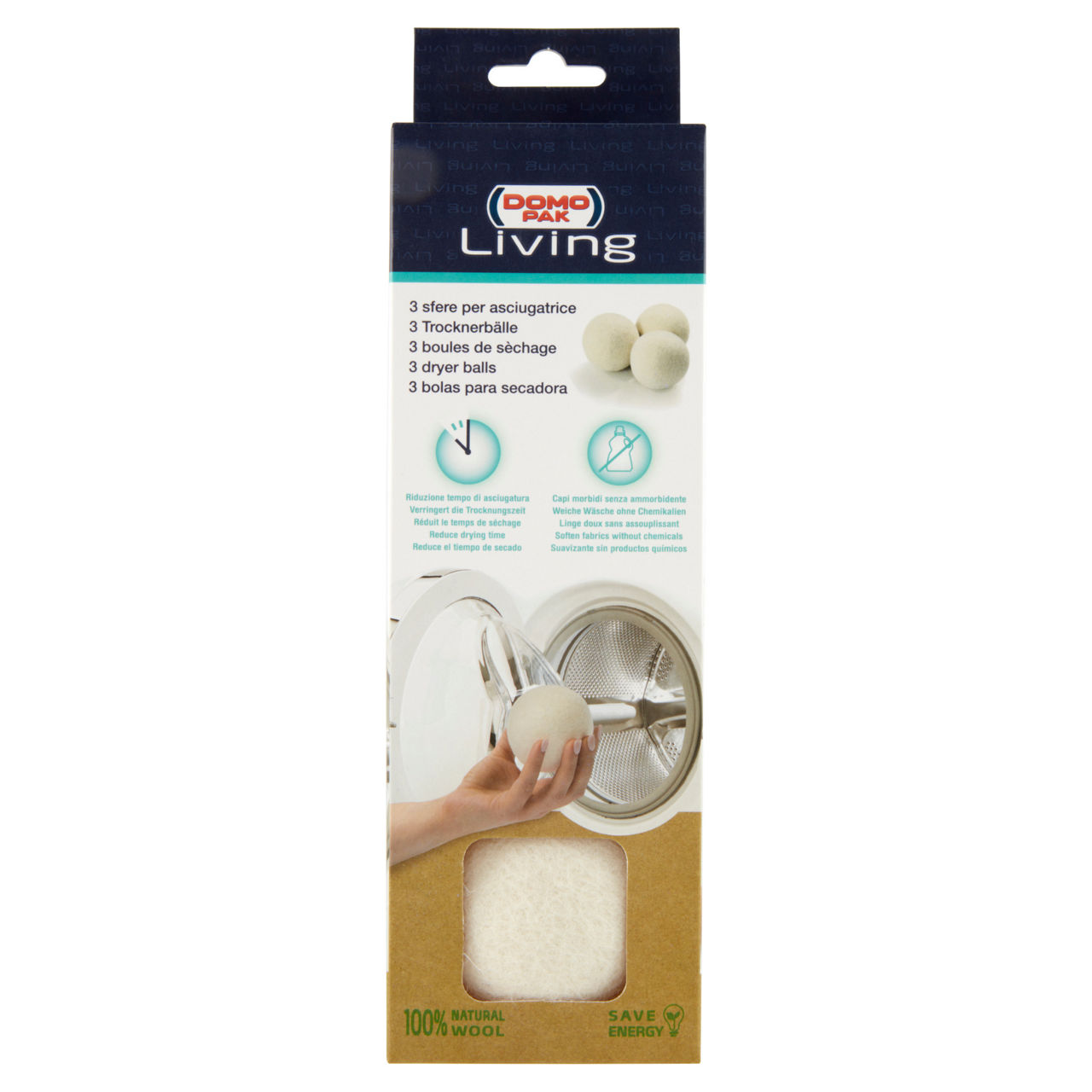 Set sfere per asciugatrice 3 pz
