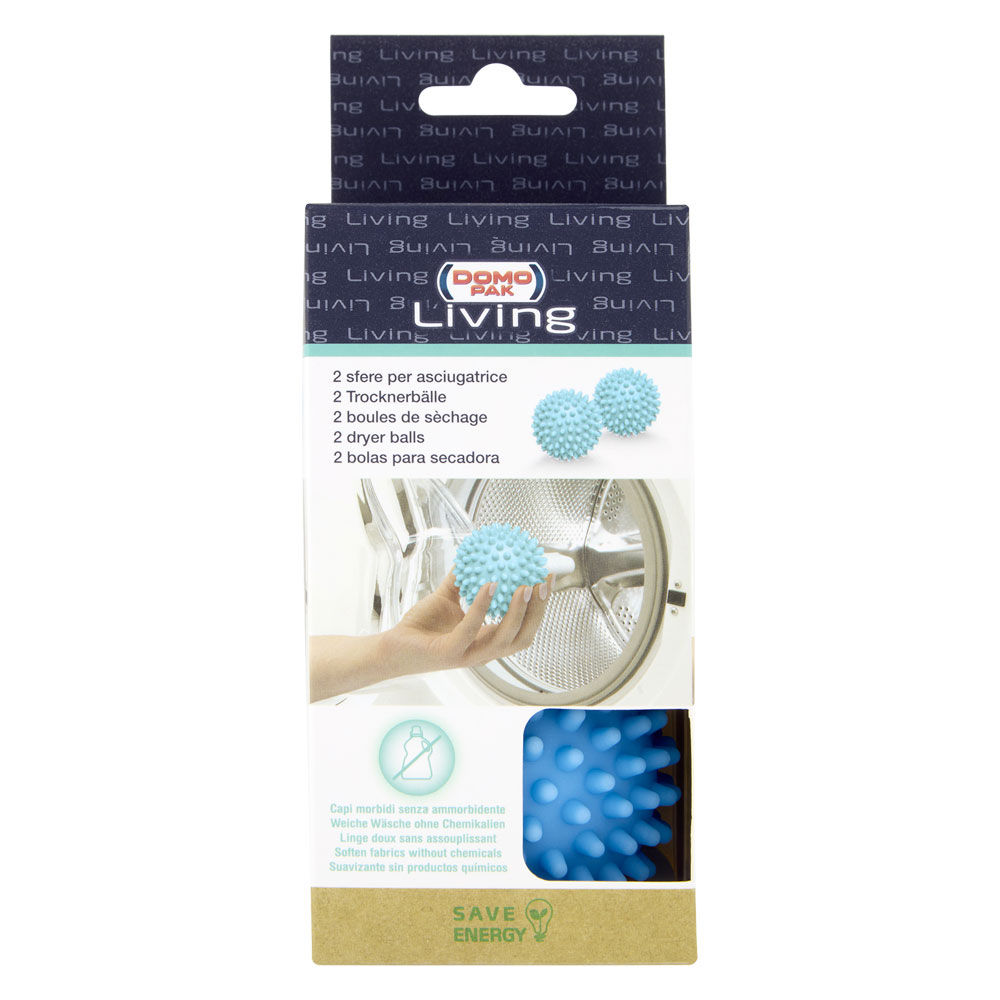Set sfere per asciugatrice 7 cm 2 pz - Immagine 01