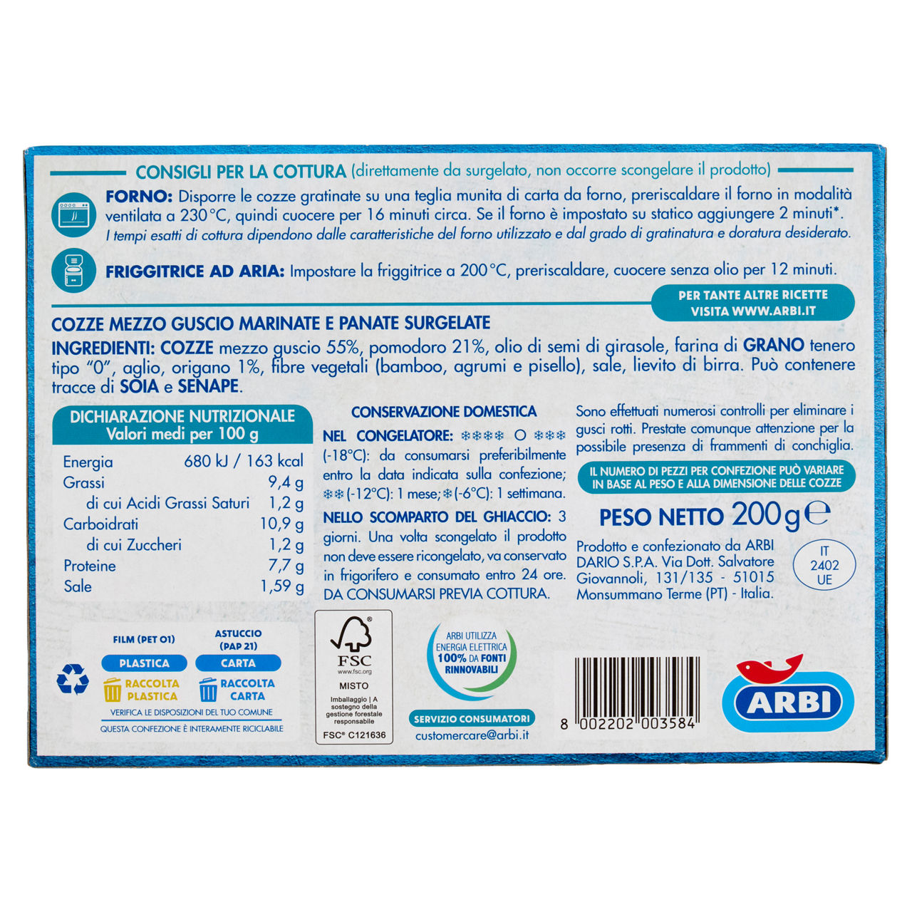 Cozze gratinate surgelate 200 gr - Immagine 31