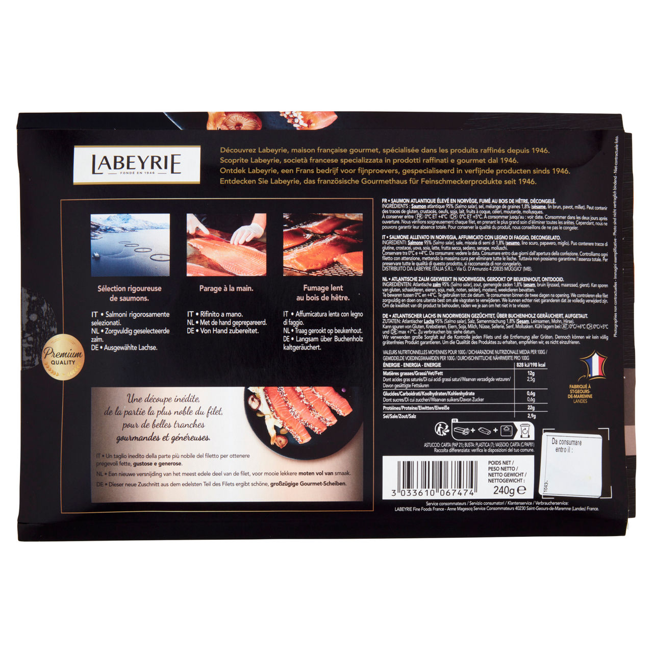 Salmone Norvegese affumicato con semi di sesamo 240 gr - Immagine 21