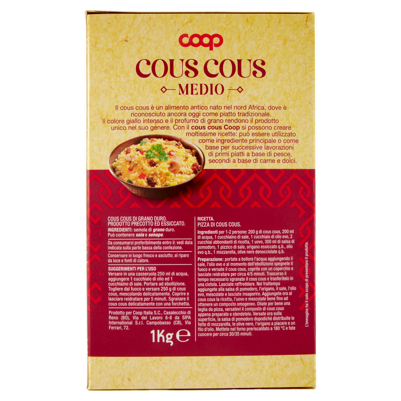 Couscous di grano duro coop kg 1 - Immagine 21
