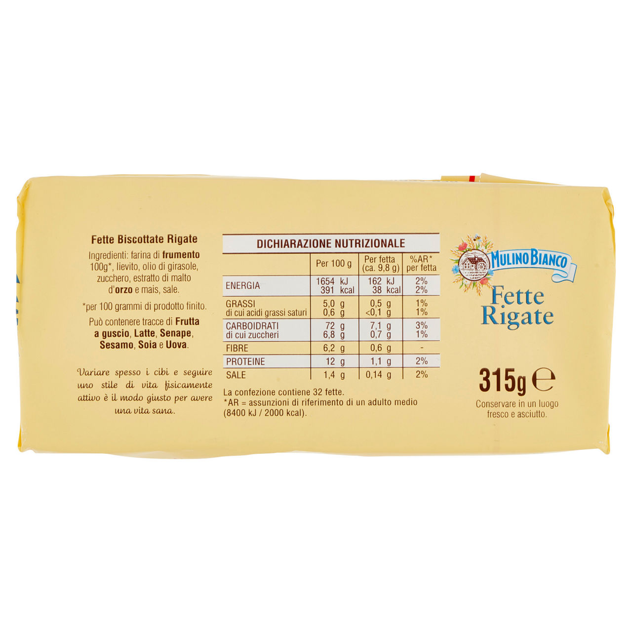 Fette biscottate rigate 32 fette 315 gr - Immagine 21