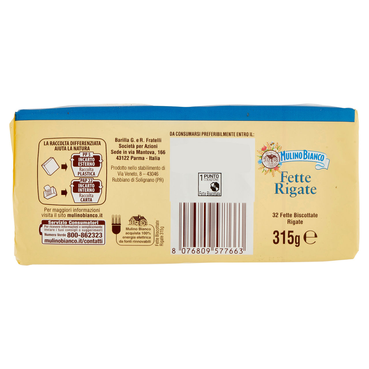 Fette biscottate rigate 32 fette 315 gr - Immagine 31