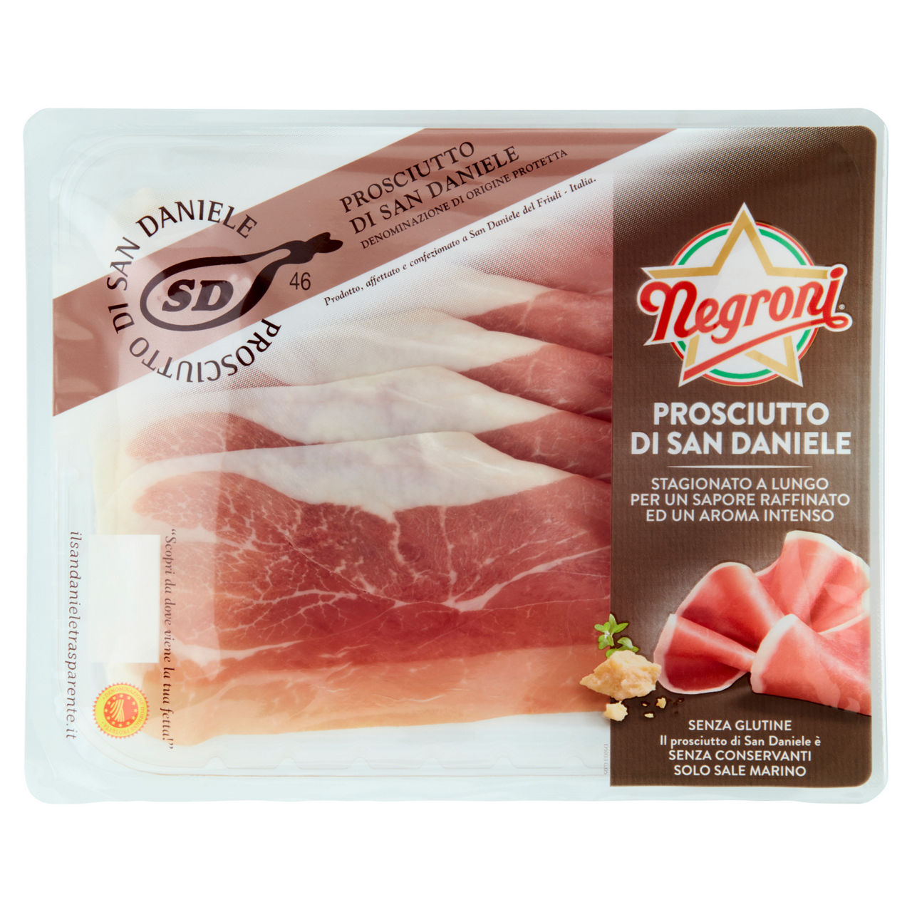 Prosciutto di San Daniele DOP affettato 80 gr - Immagine 01