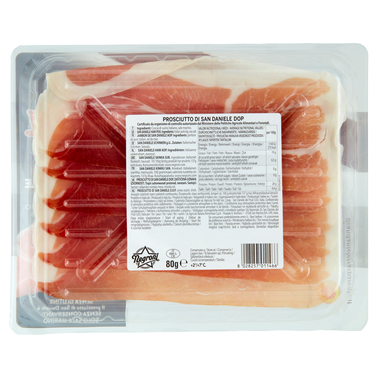 Prosciutto di San Daniele DOP affettato 80 gr - Immagine 51