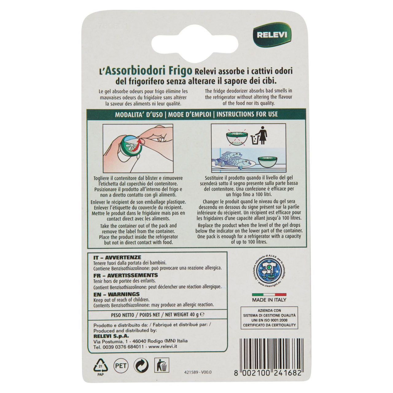 Assorbiodori frigo 3000 relevi pz.1 - Immagine 31